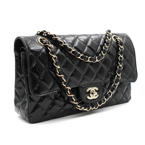 chanel patent leather bag small|Chanel patent leather backpack.